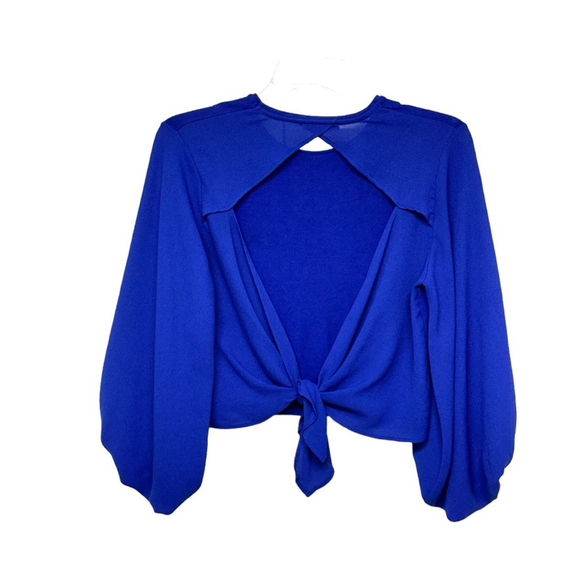 459 - ZARA CROP TOP - ROYAL BLUE - Picture 10 of 15